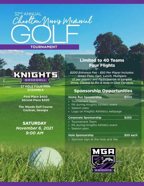 Golf tournament flyer. 
